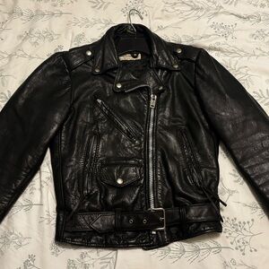 Black Leather Motorcycle Jacket